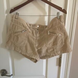 FREE PEOPLE Corduroy Cargo Shorts 32